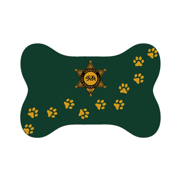 Badge/Paw Prints Bone Shape Pet Mat
